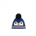 BERRETTO EISBAR KIDS RICO POMPON BLUE NIGHT WHITE